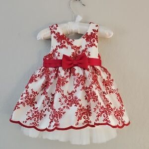 American Princess Red and White Formal Dress
